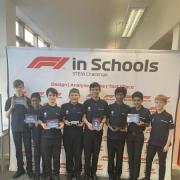 Eight Year 8 pupils from Hitchin Boys' School were involved in the competition.