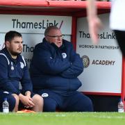 Steve Evans is focused on getting three points from the Good Friday game with Colchester United. Picture: DAVID LOVEDAY/TGS PHOTO