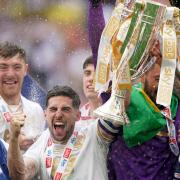 Tom Pett and Port Vale won the League Two play-off final in 2022. Picture: ZAC GOODWIN/PA