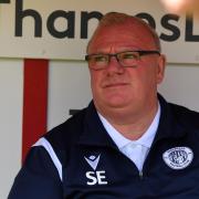 Steve Evans will give three youngsters a taste of the first-team at Barrow. Picture: DAVID LOVEDAY/TGS PHOTO