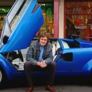 James May after attempting to park his Lamborghini in Letchworth town centre.