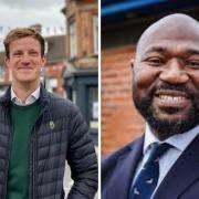 Alistair Strathern (left) and Festus Akinbusoye (right) will be contesting Mid Beds for the Labour and Conservative parties respectively.