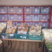 The food shed at Broom Barns Primary School in Stevenage is providing a 