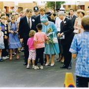 The Queen's visit to Tabor Court in 1993