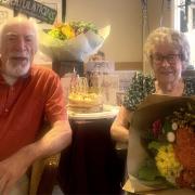 Marian and Trevor on their 65th anniversary.