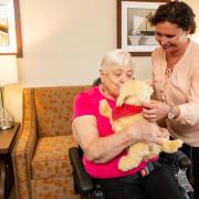 Oak Manor care home in Shefford is using robotic animals to give comfort to its elderly residents.
