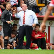 Steve Evans was very happy with the effort of his players against Portsmouth. Picture: TGS PHOTO
