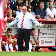Steve Evans was disappointed to go out of the Carabao Cup at Exeter. Picture: TGS PHOTO