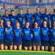 The ladies' first team at Blueharts picked up a high-scoring draw on day one. Picture: BLUEHARTS HC