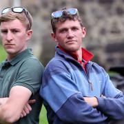 Liam Birnie (right) and Jack Hatt won The Fast and the Farmer-ish series on BBC Three.