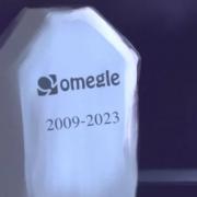 Omegle's announcement of its closure included an image of its logo on a gravestone
