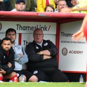 Steve Evans is focused on Stevenage at the minute amid Rotherham interest. Picture: TGS PHOTO