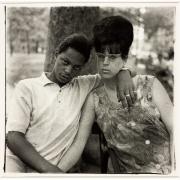 'A young man and his pregnant wife in Washington Square Park, N.Y.C. 1965' by Diane Arbus