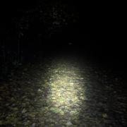 Fairlands Valley Park in the dark.