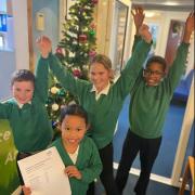 Pupils at St Vincent de Paul Catholic Primary School in Stevenage have been celebrating the latest Ofsted report.