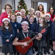 Children from Knebworth Primary School entertained residents at Lowe House with Christmas carols.
