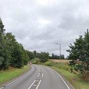 The crash took place on the A602, near Hitchin.