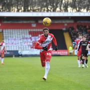Vadaine Oliver missed two good chances in the second half for Stevenage. Picture: TGS PHOTO