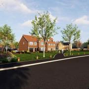A computer-generated image of what the new homes at Arlesey Cross could look like.