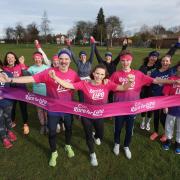 Louise Lovatt was supported by 60 friends during her Race for Life.