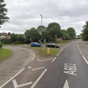 The crash took place at the junction between the A602 Park Way and Charlton Road in Hitchin.