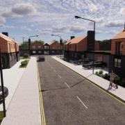 An artist's impression of what the new housing development could look like.