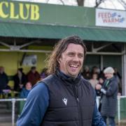 All smiles for Brett Donnelly before his first game as Hitchin Town boss. Picture: PETER ELSE