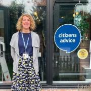 CANH Specialist Adviser Julie May outside Melbourn Community Hub
