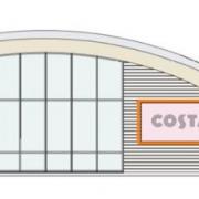 Computer-generated image of the proposed new Costa Coffee outlet on Stevenage Leisure Park.
