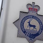 A sign for Hertfordshire Constabulary. Credit: Will Durrant/LDRS. Permission for use for LDRS partners.