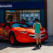 Supercars and superheroes fill town centre