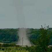 Footage shared with The Comet shows a dust devil in a field in North Herts.