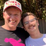 Simon Lupton and his son will be working from Truro to Knebworth to raise money for the Mercury Phoenix Trust.