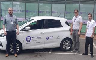 Herts Careline staff has one fully electric van and three more on order for their engineers who travel across the county.