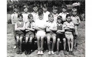 The cricket team at Letchmore Road Boys School from 1949-1950