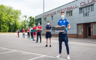 Stevenage FC launched their Community Careline in response to the coronavirus pandemic. Picture: Jim Steele