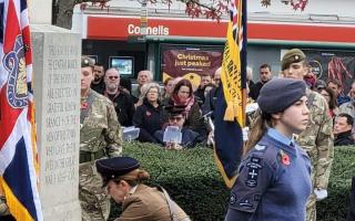 Remembrance services took place across Stevenage and North Herts