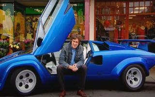 James May after attempting to park his Lamborghini in Letchworth town centre.
