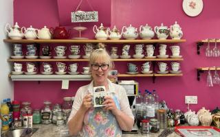 Carolyn Palmer (pictured) opened Molly's Tea Room eight-and-a-half years ago.