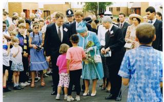 The Queen's visit to Tabor Court in 1993
