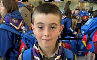 Cameron, from Hitchin, is one of the Scouts attending the Jamboree in South Korea