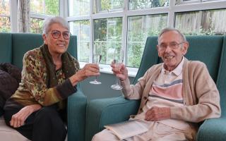 Len (right) reunited with Nelly, 79 years after he had stayed with her family during the Second World War.