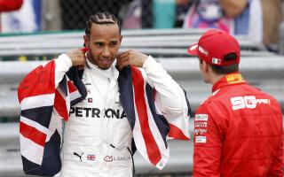 Lewis Hamilton could be set to partner Charles Leclerc at Ferrari. Picture: MARTIN RICKETT/PA