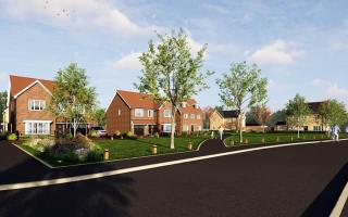 A computer-generated image of what the new homes at Arlesey Cross could look like.