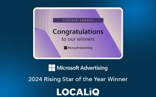 LOCALiQ UK crowned Europe’s Rising Star of the Year at Microsoft Partner Awards