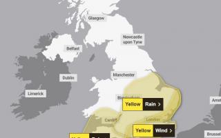 Flooding is possible in Hertfordshire, as the Met Office issues a yellow weather warning for rain